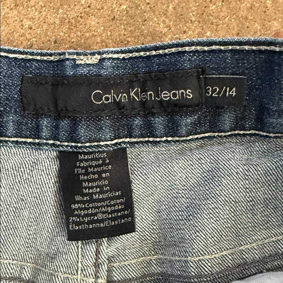 Calvin Klein Dark Blue Flare Jeans - Picture 2 of 7